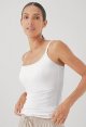 Women's Cotton Camisole Tank Top with Built-in Shelf Bra