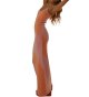 Women's Sexy Knit Skinny Sleeveless Spaghetti Strap Maxi Dress Backless Beach Dress